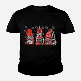 Nurse Christmas Gnomes Cute Nurses Xmas Pajamas Pjs Women Youth T-shirt | Crazezy