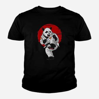 Panda Bear Karate Kickboxing Kung Fu Taekwondo Martial Arts Youth T-shirt | Crazezy DE