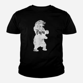 Papa Bear For Camping Fathers Day Or Daddy Bear Youth T-shirt | Crazezy UK