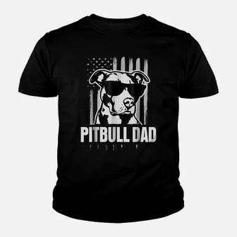 Pitbull Dad Mens Shirt Proud American Pit Bull Dog T-Shirt Youth T-shirt | Crazezy DE