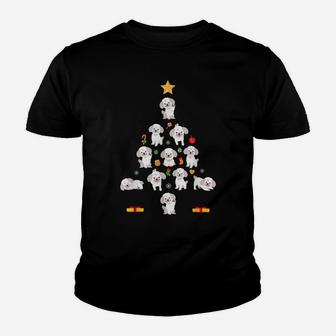 Poodle Christmas Tree Cute Gift For Poodle Lovers Pajamas Youth T-shirt | Crazezy AU