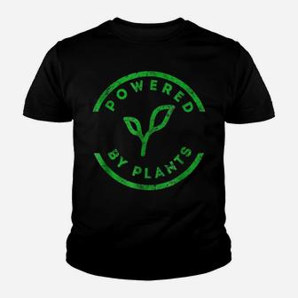 Powered By Plants Vegan Workout Shirt Youth T-shirt | Crazezy AU