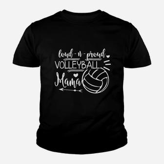 Proud Volleyball Mama Cute Volleyball Mom Gift Youth T-shirt | Crazezy