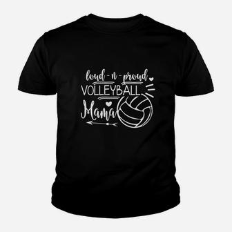 Proud Volleyball Mama Cute Volleyball Mom Gift Youth T-shirt | Crazezy