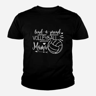 Proud Volleyball Mama Cute Volleyball Mom Youth T-shirt | Crazezy