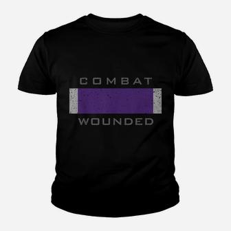 Purple Heart Award Veteran Combat Wounded Tee Youth T-shirt | Crazezy DE
