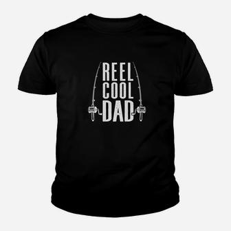 Reel Cool Dad Fishing Daddy Fathers Day Gift Men Youth T-shirt | Crazezy