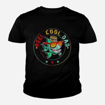 Reel Cool Dad Fishing Fathers Day Gifts From Son And Daughter Youth T-shirt | Crazezy UK
