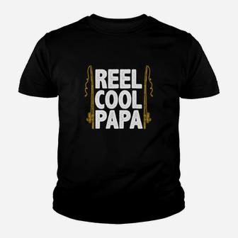 Reel Cool Papa Funny Fishing Shirt For Men Youth T-shirt | Crazezy UK