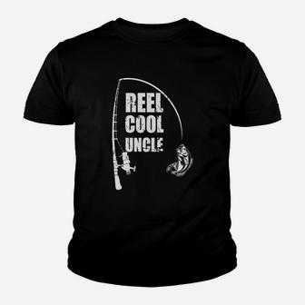 Reel Cool Uncle Great Gift Fishing For Uncle Youth T-shirt | Crazezy AU