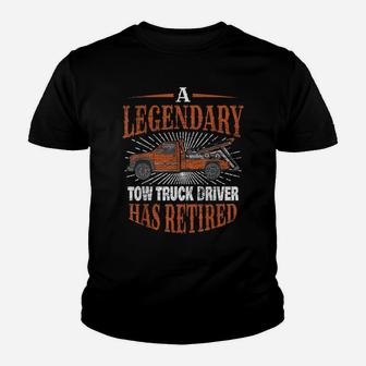 Retired Tow Truck Driver Retirement Gift Youth T-shirt | Crazezy