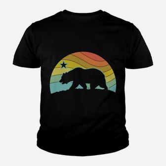 Retro California Bear Vintage Beach Cali Pride Surf 70S 80S Youth T-shirt | Crazezy UK