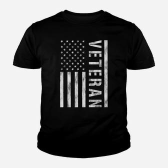Retro Veteran Friday We Wear Red Support Our Troops Us Flag Youth T-shirt | Crazezy UK
