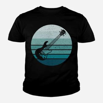 Retro Vintage Bass Electric Guitar Youth T-shirt | Crazezy AU
