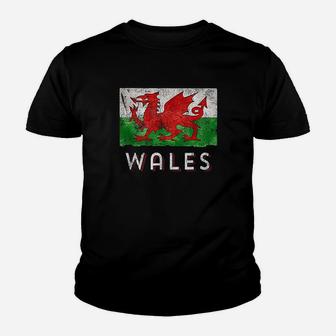 Rugby Welsh With The Red And Green Flag Of Wales Youth T-shirt | Crazezy