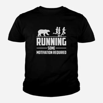 Running Some Motivation Required Bear Running Motivation Youth T-shirt | Crazezy DE