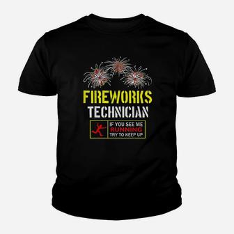 Running Tech Funny 4th Of July Party Youth T-shirt | Crazezy
