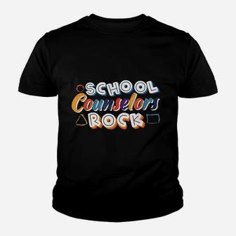 School Counselors Rock Students Guidance Counseling Therapy Youth T-shirt | Crazezy