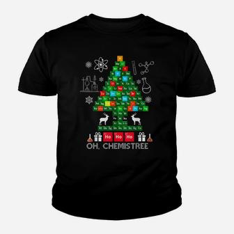 Science Christmas Shirt Oh Chemist Tree Chemistree Chemistry Youth T-shirt | Crazezy AU