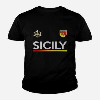 Sicilia Soccer T-shirt - Sicily, Italy Football Jersey Youth T-shirt | Crazezy
