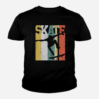 Skate Skateboarder Gift Skateboard Retro Youth T-shirt | Crazezy
