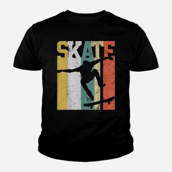 Skate Skateboarder Gift Tshirt Skateboard Tee Retro Youth T-shirt | Crazezy