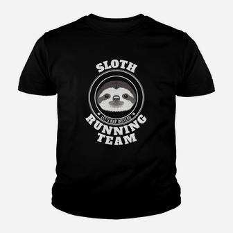 Sloth Running Team Lets Take A Nap Instead Funny Tee Youth T-shirt | Crazezy DE