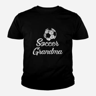 Soccer Grandma Cute Funny Player Fan Gift Youth T-shirt | Crazezy