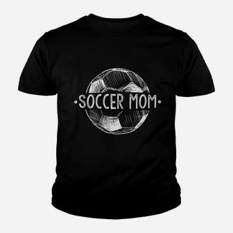 Soccer Mom Family Matching Team Player Gift Sport Lover Mama Youth T-shirt | Crazezy