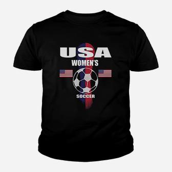 Soccer Team Usa United States Soccer Fan Woman Youth T-shirt | Crazezy