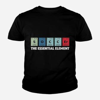 Soccer The Essential Element Periodic Youth T-shirt | Crazezy CA