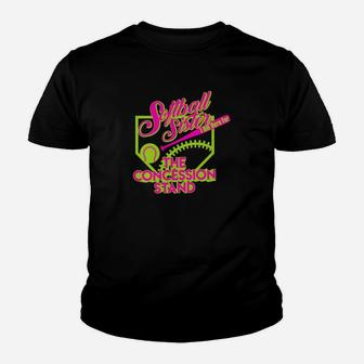 Softball Sister I Am Here For The Concession Stand Youth T-shirt | Crazezy UK