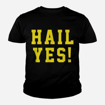 State Of Michigan Hail Yes Shirt U M Ann Arbor MI AA Youth T-shirt | Crazezy UK