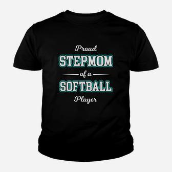 Step Mom Softball Women From Step Daughter Or Step Son Youth T-shirt | Crazezy