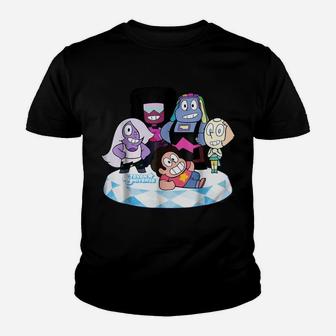 Stevens Universe Group Shot Of All Gems Graphic Youth T-shirt | Crazezy