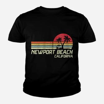 Summer Vacation Vintage California Newport Beach Zip Hoodie Youth T-shirt | Crazezy
