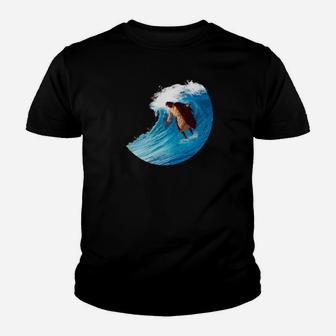 Surfing Jesus Soft Fit Mens Womens Kids 5 Colors Youth T-shirt | Crazezy