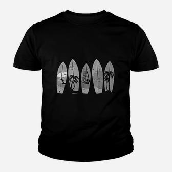 Surfing Surfboard Vintage Classic Retro Surfboarder Surfer Youth T-shirt | Crazezy