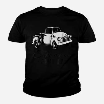 Take Me To A Road Trip Old Truck Old Car Rusted Car T-Shirt Youth T-shirt | Crazezy