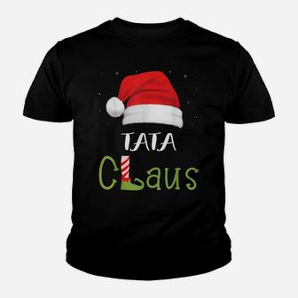 Tata Claus Family Group Matching Pajama Funny Christmas Gift Youth T-shirt | Crazezy