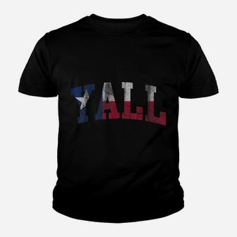 Texas Flag Yall Texan Gift Youth T-shirt | Crazezy