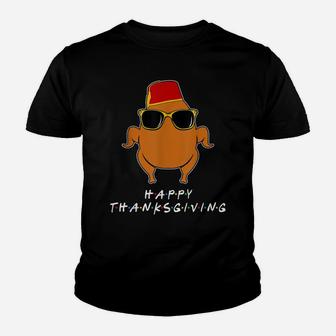 Thanksgiving For Friends Funny Turkey Youth T-shirt | Crazezy