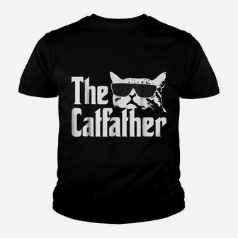 The Catfather Cat Daddy Funny Gift Shirt Youth T-shirt | Crazezy