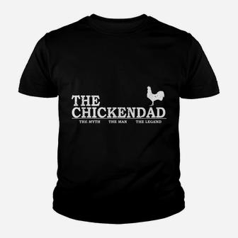 The Chicken Dad Pet Lover Father's Day Gift Tee Cute Youth T-shirt | Crazezy CA