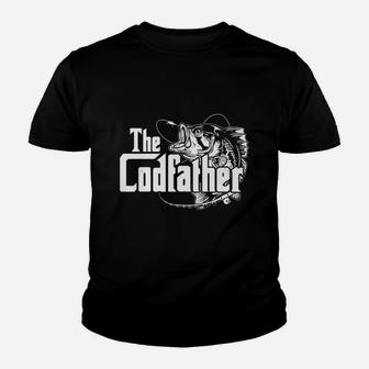 The Codfather Cod Fish Catcher Fishing Daddy Dad Father Papa T-shirt Youth T-shirt | Crazezy