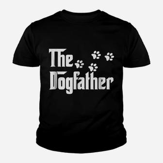 The Dogfather T Shirt Dad Fathers Day Gift Dog Lover Youth T-shirt | Crazezy
