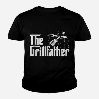The Grillfather Bbq Grill & Smoker | Barbecue Chef Youth T-shirt | Crazezy AU