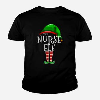The Nurse Elf Family Matching Group Christmas Gift Funny Youth T-shirt | Crazezy CA