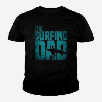 The Surfing Dad - Surfer Dad Father's Day Waves2 Youth T-shirt | Crazezy