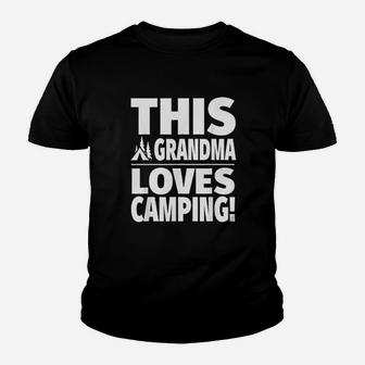 This Grandma Loves Camping Cute Camping Grandma Youth T-shirt | Crazezy AU